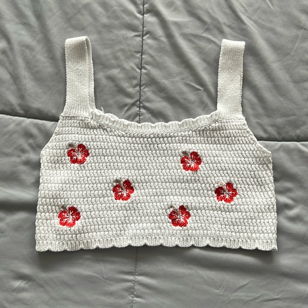 Knit crop top